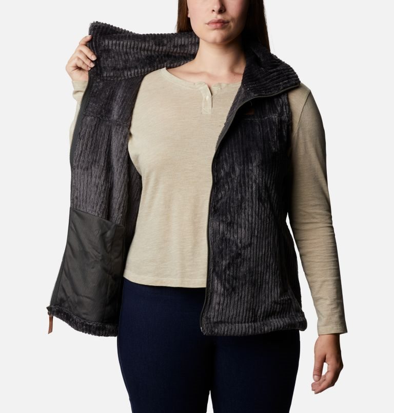 Vesta Columbia Fireside Sherpa Dama Negrii | Plus Size LUM91S78Q